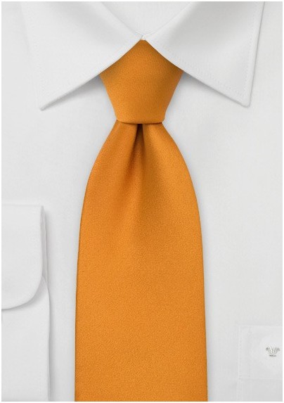 Kids Amber Orange Necktie