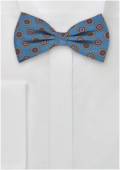 Silk Bow Tie in Teal