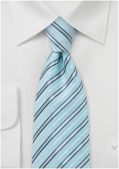 Wave Patterned Tie in Greys and Whites