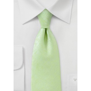 Heathered Tie in Lime