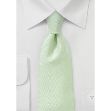 Ribbed Tie in Light Green