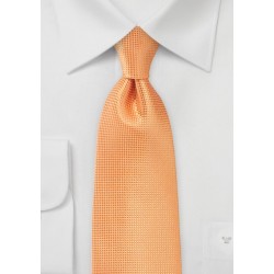 Textured Tie in Tangerine