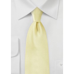 Textured Tie in Citrine Yellow