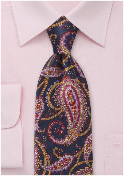 Regal Italian Paisley Silk Tie