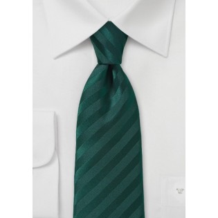 Solid Holly Green Tie with Narrow Modern Cut