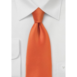 Bright Orange Sunset Necktie with Slimmer Cut