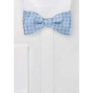 Patterned Bow Tie in French Blues