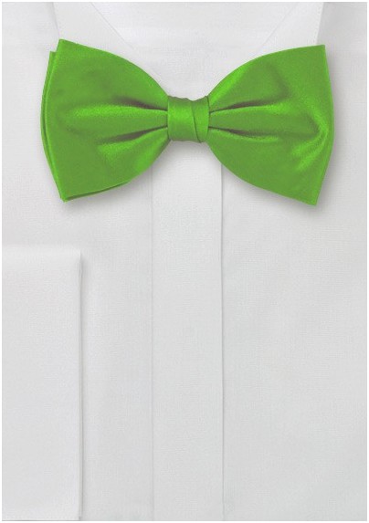 Bright Green Pre-Tied Bow Tie