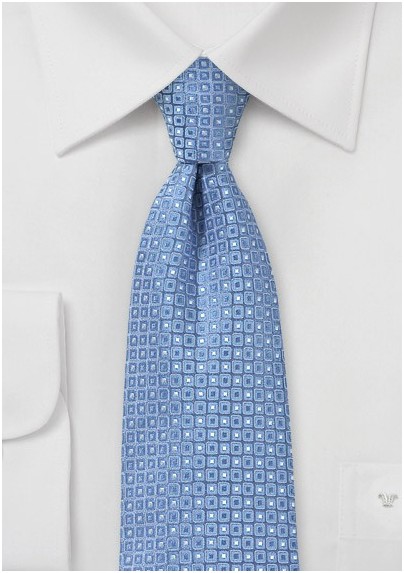 Sky Blue Designer Silk Tie by Cantucci