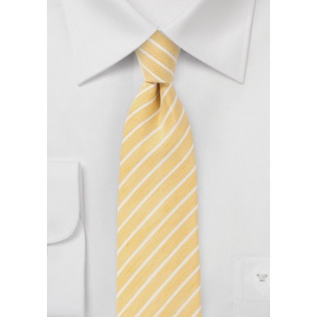 Summer Yellow Skinny Tie