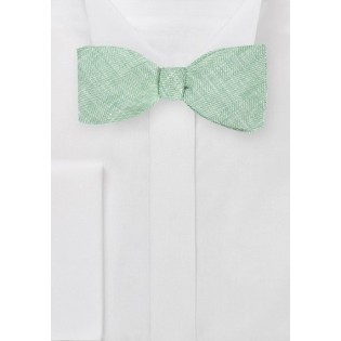 Self Tie Bow Tie in Vintage Green