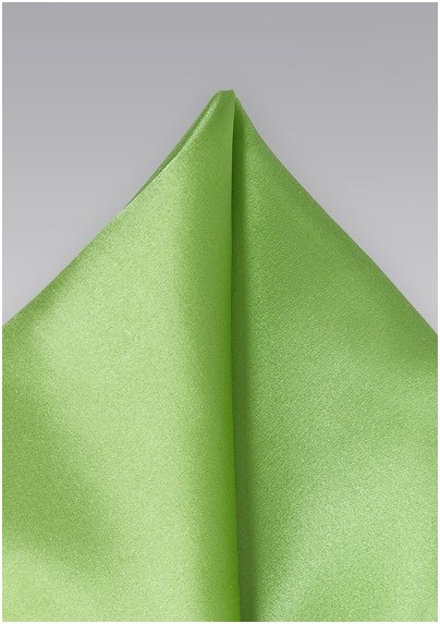 Pure Silk Lime Green Pocket Square