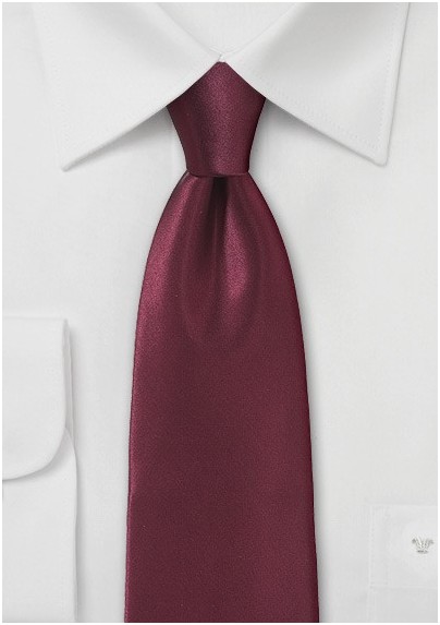 Refined Burgundy Necktie