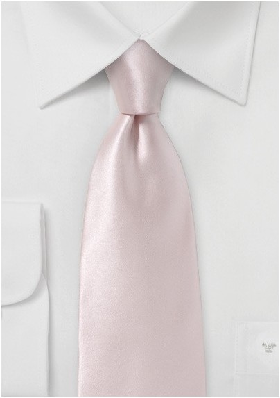 Ultra Light Pink Silk Necktie