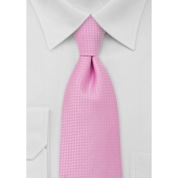 Light Pink Mens Necktie in XL Length