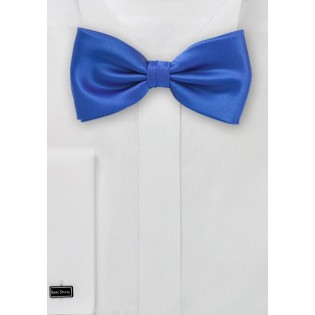 Solid Bright Blue Bow Tie