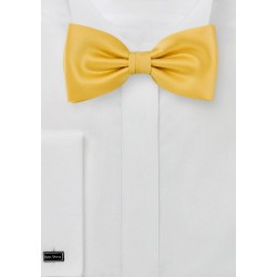 Solid Yellow Bow Tie for Men