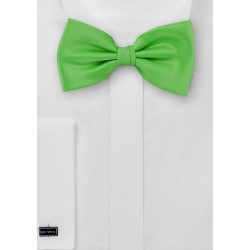 Solid Bow Tie in Kelly Green