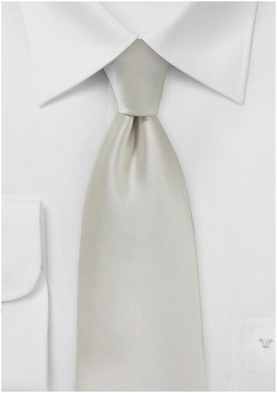Frosted Silver Necktie