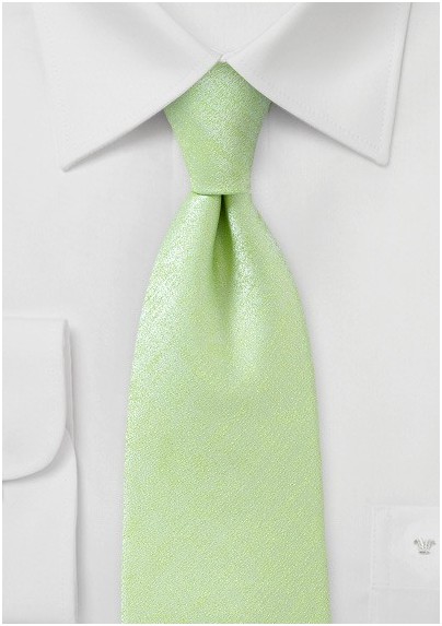 Heathered Texture XL Tie in Lime