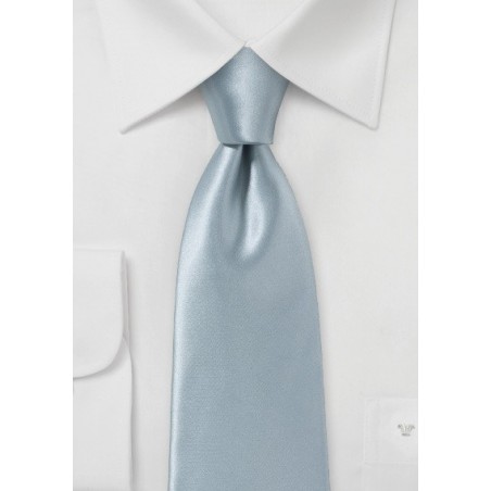 Italian Silk Necktie in Festive Silver