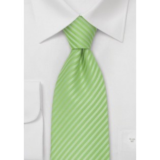 Striped Tie in Fresh Lime