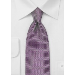 Contemporary Dot Print Tie in Purple