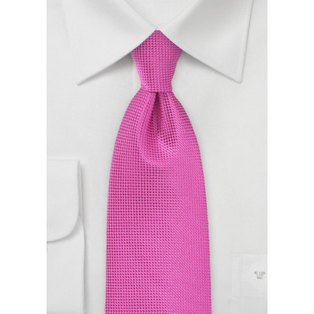 Extra Long Tie in Paradise Pink