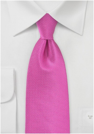 Kids Length Tie in Paradise Pink
