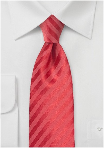 Striped Tie in Raspberry Pink