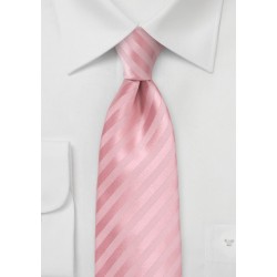 Summer Striped Tie in Peony Pink