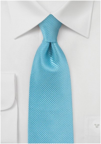 Sailboat Blue Silk Tie in XL Size