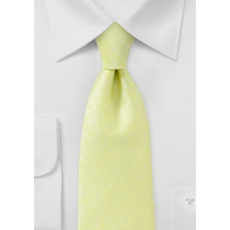 Chartreuse Color Tie in Long Length