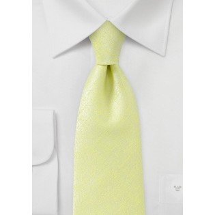Chartreuse Color Tie in Long Length
