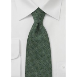 Olive Green Barleycorn Textured Tie