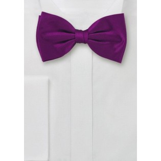 Bold Colored Bow Tie in Dark Fuchsia