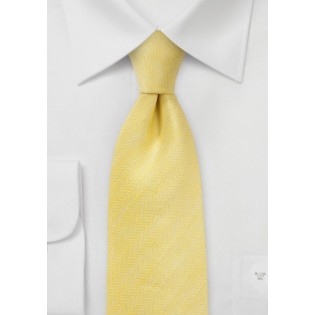 Herringbone Tie in Lemon
