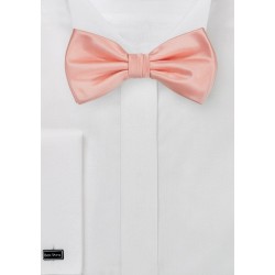 Peach Pink Colored Bow Tie