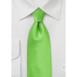 Bold Colored Tie in Tropical Green
