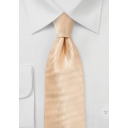 Elegant Men's Tie in Peach Fuzz Color