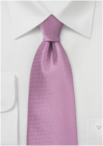 Solid Textured Tie in Antique Orchid