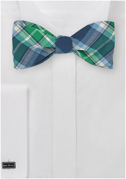 Scottish Tartan Bow Tie in Cotton
