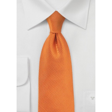 Tangerine Neck Tie in XL Length