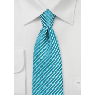 Summer Striped Tie in Bluebird Color
