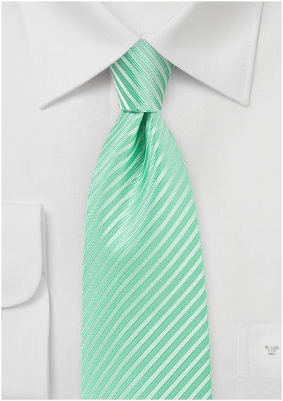 Opal Green Colored Necktie