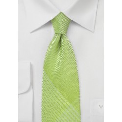 Trendy Plaid Tie in Daiquiri Green