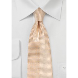 Mens Necktie in Peach Cobbler
