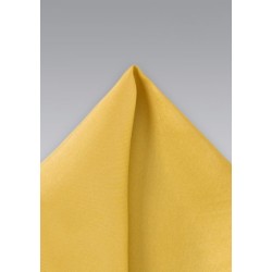 Golden Yellow Silk Pocket Square