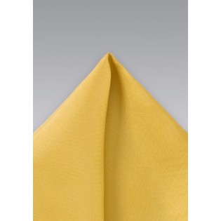 Golden Yellow Silk Pocket Square