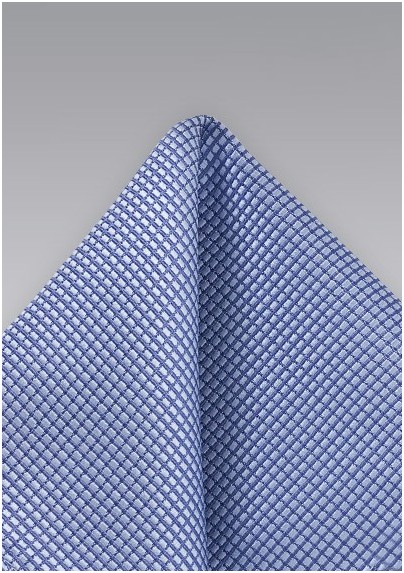 Hydrangea Blue Texture Pocket Square